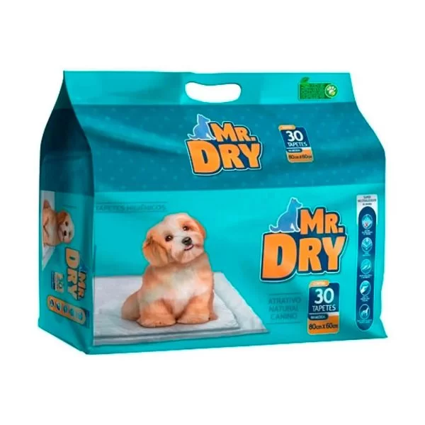 Tapete Higiênico Mr. Dry 80x60cm – 30 Unidades 