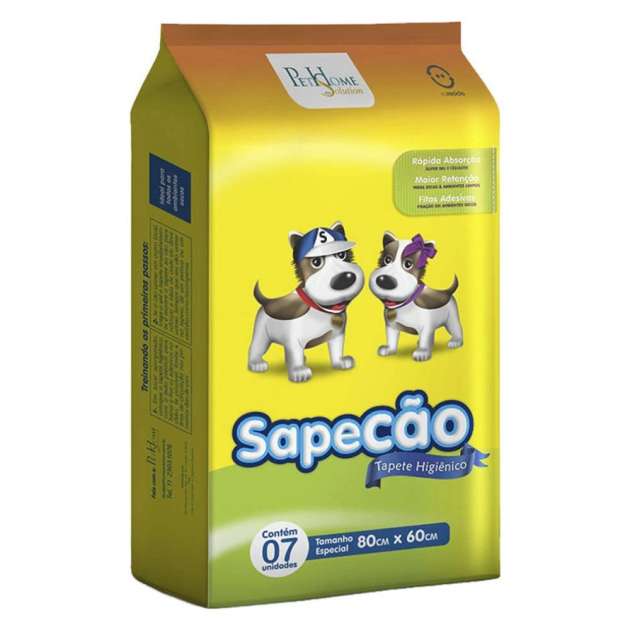 Tapete Higiênico Sapecão 80x60 - 7 unidades