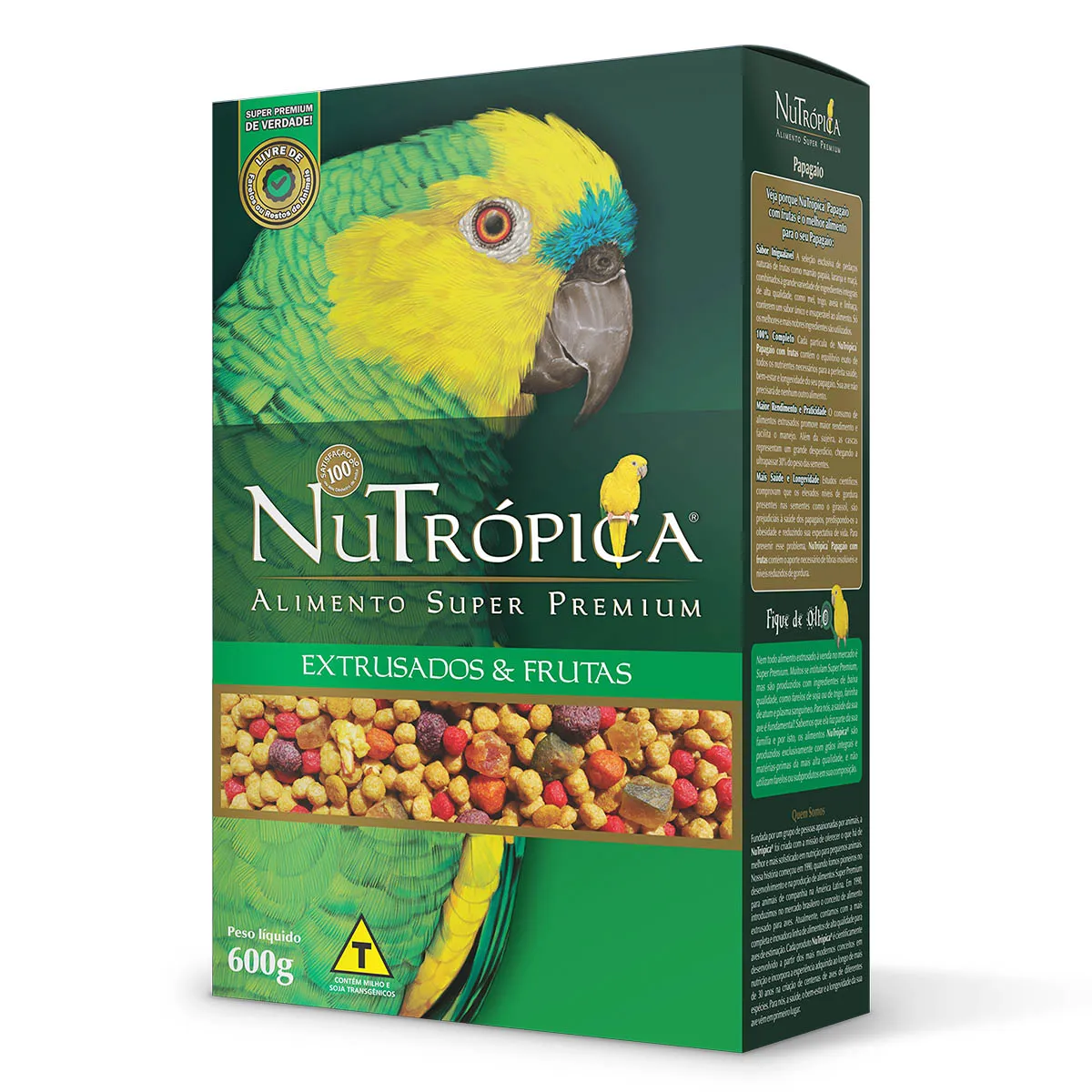 NuTrópica® Papagaio com frutas -  600g
