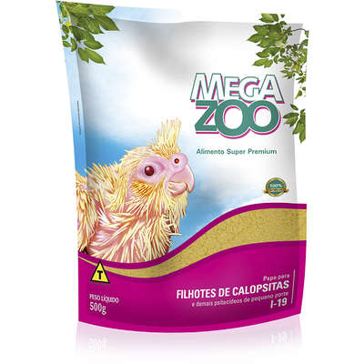 Megazoo Papa para Filhotes de Calopsitas - 500g