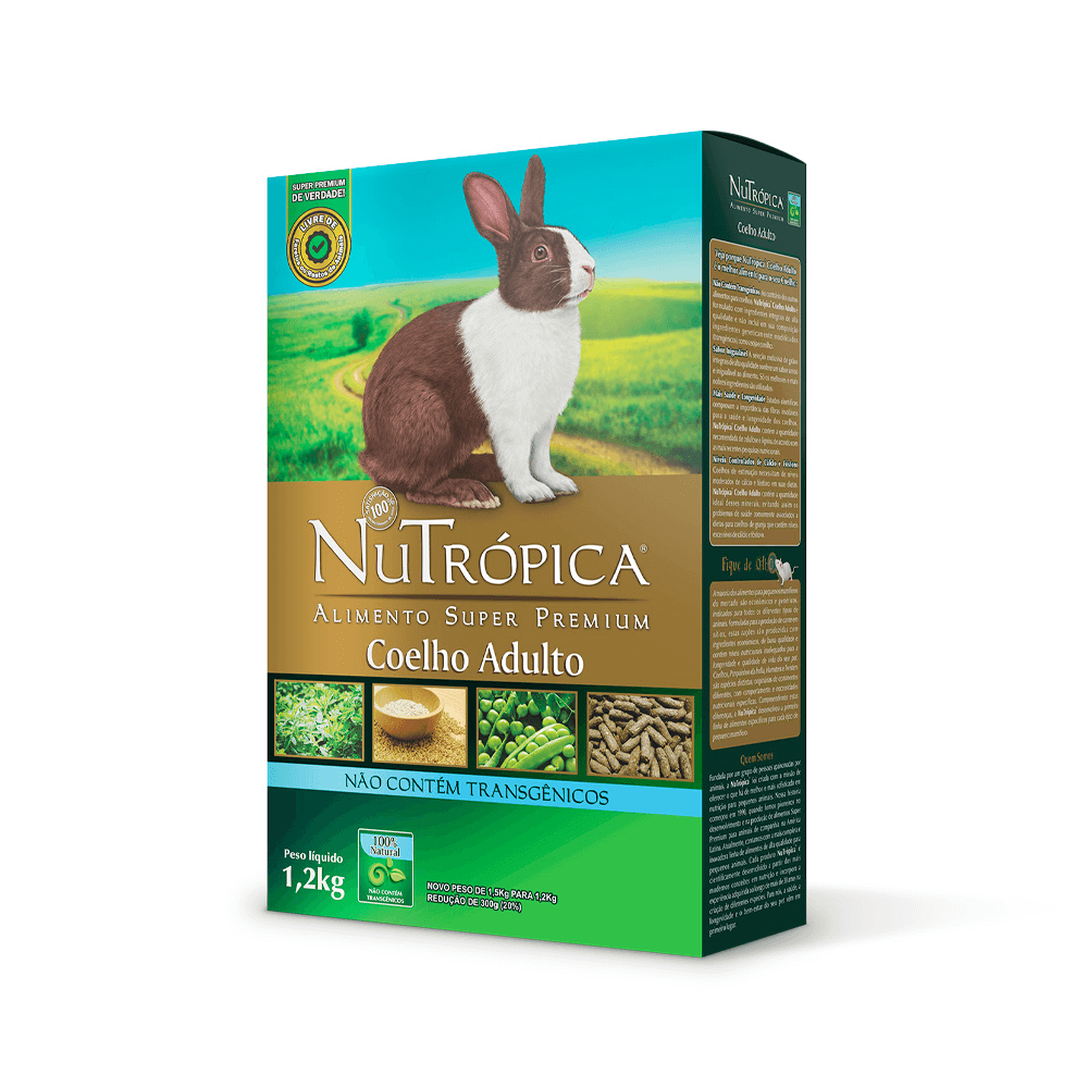 NuTrópica® Coelho Adulto - 1,2kg